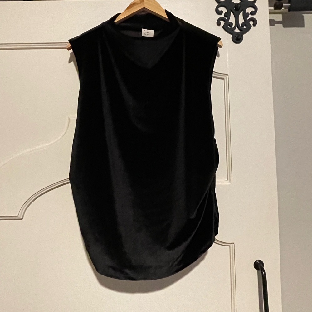 a new day Black Mock Sleeveless Top